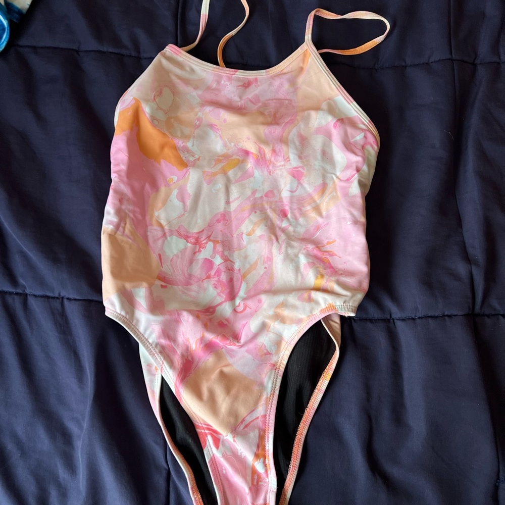 Jolyn Clothing Pink and Orange One Piece Swimsuit